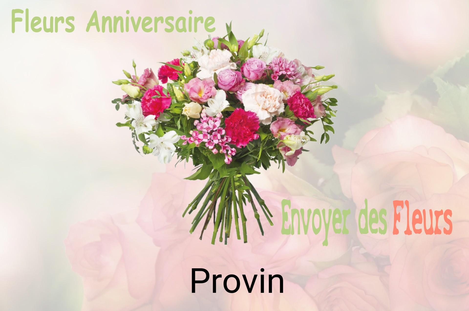 Bouquet de fleurs d’anniversaire livré à Provin